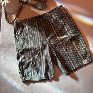 Lee Multi-Striped Casual Shorts